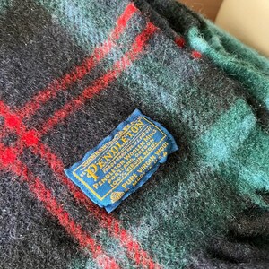 Coperta scozzese vintage Pendleton in 100% lana. immagine 4