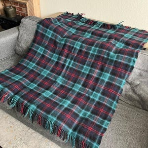 Coperta scozzese vintage Pendleton in 100% lana. immagine 5