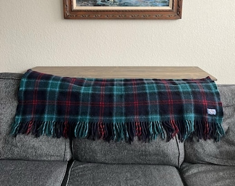 Manta vintage Pendleton de tartán a cuadros 100% lana.