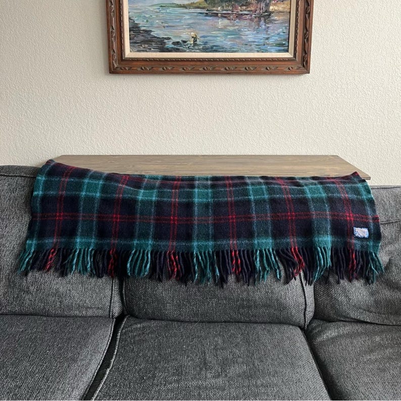 Coperta scozzese vintage Pendleton in 100% lana. immagine 1