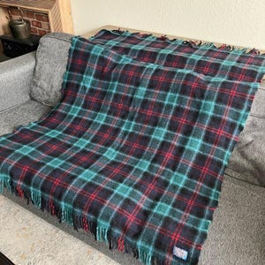 Coperta scozzese vintage Pendleton in 100% lana. immagine 6