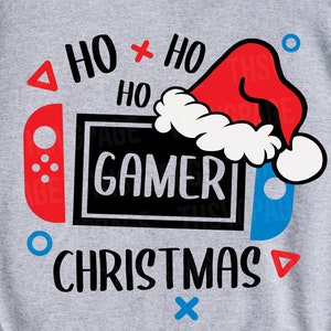Christmas Gaming Svg, Merry Christmas svg, Christmas Kids Gamer svg, Gamer Christmas svg, Ho Ho Ho svg, Christmas svg, Christmas Shirt svg