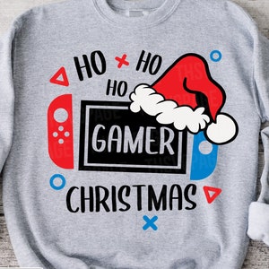 Christmas Gaming Svg, Christmas Kids Gamer Svg, Gamer Christmas Svg, Video Game, Ho Ho Ho Svg, Funny Holiday Svg, Christmas Gaming Shirt svg