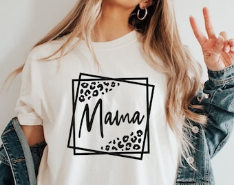 Luipaardprint Mama Svg, moeder leven svg, Moederdag svg, cheetah mama svg, moeder leven shirt, mama svg-bestanden voor de cricut