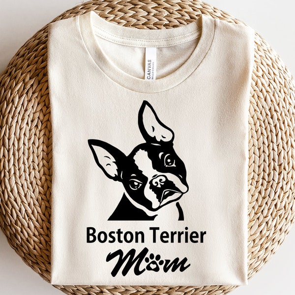 Boston Terrier Svg, Dog Mom svg, Dog Paw svg, Paws svg, Puppy Dog svg, Puppy svg, Dog Face svg, Boston Mom Shirt