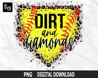 Dirt And Diamonds, Softball png, Dirt png, Softball Season, Love Softball, Softball Designs, Softball Sublimation, Sublimation Designs