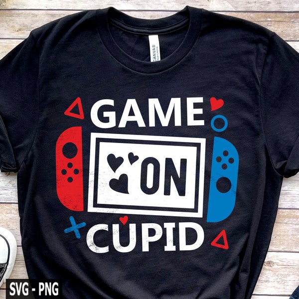 Jeu sur Cupidon SVG, Kids Valentine, Boys svg, Valentine’s Day svg, Gamer Valentine svg, Boys Shirt svg, Funny Valentine svg, Valentine Shirt