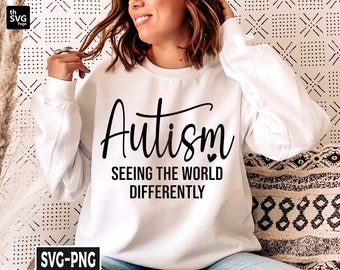 Autism Seeing the World Differently Svg, Mom svg, Mental Health svg, Teacher svg, Be Kind Quote svg, Autism Shirt svg, Autism For Cricut