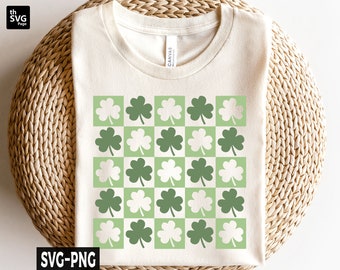 Checkered St Patricks Day Svg, Lucky svg, Shamrock svg, Clover svg, St Pattys Day svg, St Paddys Day svg, Lucky Shirt svg, Digital Download