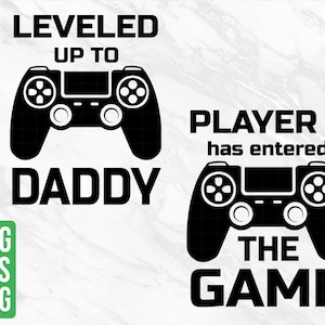 Papá Svg, Subir de nivel Svg, Controlador de juegos Svg, Camisas a juego Svg, Juegos svg, Nuevo papá, Subir de nivel svg, Nivel desbloqueado svg