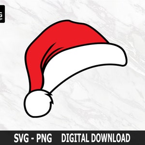 Santa Hat, Christmas Hat SVG, Santa Clause, Christmas SVG, Funny Christmas, File for Cricut, Cut File