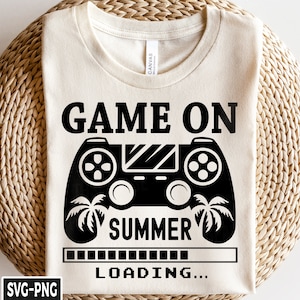 Game On Summer svg, Summer Boy svg, Gaming svg, Kids Vacation svg, Summer Vacation, Funny Gamer svg, Boy Gamer Shirt, Summer Vacation Shirt