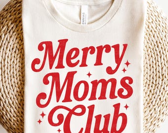 Merry Moms Club SVG PNG, Christmas Mom svg png, Merry Christmas svg, Kids Christmas svg, Xmas svg, Christmas svg, Christmas Shirt svg