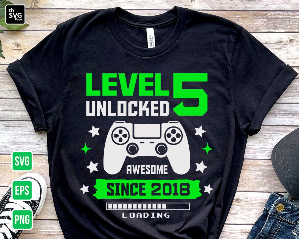 Level 5 Unlocked T-Shirts for Sale