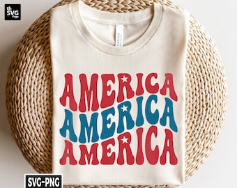 Retro America Svg, America Flag svg, 4th Of July svg, America svg, Independence Day svg, Memorial Day svg, Patriotic svg, America Shirt svg