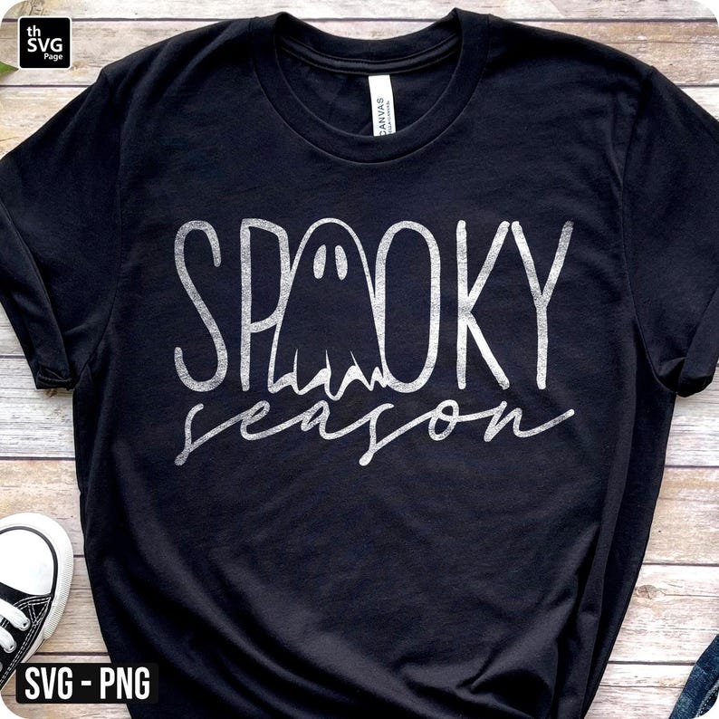Spooky Season Svg, Happy Halloween svg, Spooky Vibes svg, Trick or Treat svg, Fall Vibes svg, Halloween Shirt svg, Cricut Cut Files image 2