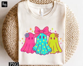 Coquette Cute Ghost Png, Cute Boo Ghost png, Spooky Season png, Cute Ghost png, Halloween Ghost png, Halloween png, Funny Halloween png