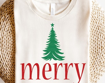 Merry Christmas Tree Svg, Merry Christmas svg, Merry svg, Christmas Tree svg, Retro Christmas svg, Holidays Shirt svg, Christmas Shirt svg