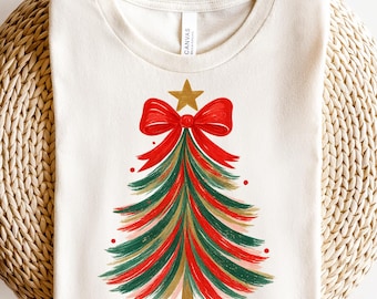 Preppy Christmas Tree PNG, Christmas Coquette Bow png, Christmas Tree png, Coquette Bow png, Merry Christmas png, Christmas Shirt png