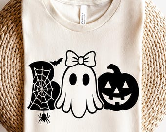 Boo Svg, svg effrayant Halloween, fantôme mignon, svg la saison fantasmagorique, la saison des citrouilles svg, svg Halloween, svg Halloween pour enfants, svg chemise Halloween