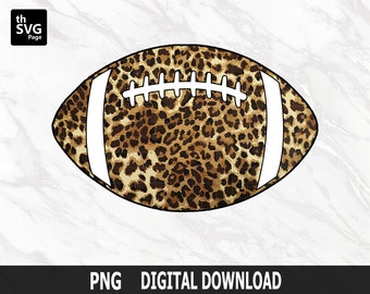 Football png, Leopard Football png, Game Day png, Football sublimation, Season png, Trendy png, Sublimation Design