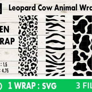 Animal Pen Wrap, Leopard Pen Wrap, Pen Wrap Svg, Pen Wrap, Zoo wrap, Pettern Pen wrap, Pen DIY, Animal Pen Wrap svg