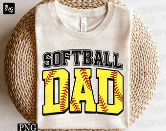 Papa de softball png, softball png, saison de softball png, fête des pères png, jour de match png, sport papa png, chemise de softball png, sublimation de softball