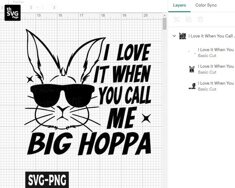 May include: Black and white graphic design featuring a bunny wearing sunglasses with the text "I love it when you call me Big Hoppa".