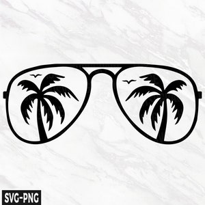 Palm Tree Sunglasses Svg, Beach Palm Tree svg, Beach Sunglasses svg, Palm Trees svg, Summer svg, Vacation svg, Beach Designs svg