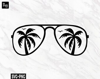 Palm Tree Sunglasses Svg, Beach Palm Tree svg, Beach Sunglasses svg, Palm Trees svg, Summer svg, Vacation svg, Beach Designs svg