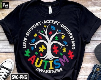 Autism Awareness Svg, Autism Mom svg, Autism svg, Autism Love svg, Mom svg, Accept Adapt Advocate svg, Be Kind Autism svg, Autism Shirt svg