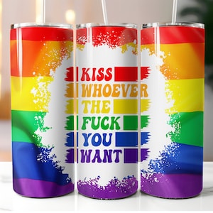 LGBT Tumbler Wrap, Pride Tumbler, 20 oz Skinny Tumbler, LGBT Month, Rainbow Tumbler, Tumbler Wrap, Tumbler Design, Sublimation  Designs