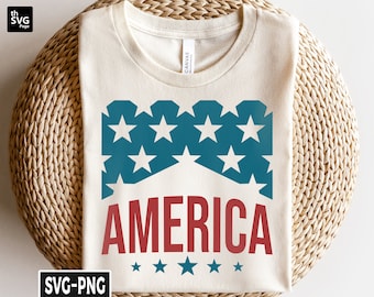 Retro America Svg, America svg, America Flag svg, 4th Of July svg, Independence Day svg, Memorial Day svg, Patriotic svg, Digital Download