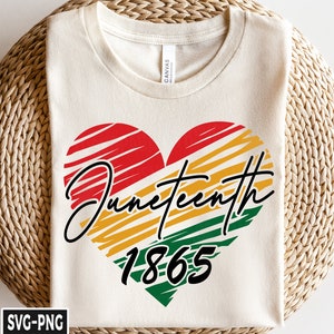 Juneteenth Heart Svg, 1865 svg, Black History Month svg, Black Woman svg, Black Power svg, Juneteenth 1865 svg, Juneteenth Shirt svg