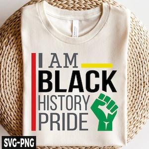 Ich bin schwarze Geschichte SVG, schwarze Geschichte svg, Frauengeschichte svg, 1865 svg, Juneteenth svg, Black Power svg, schwarzes Leben, schwarzes Geschichts-Shirt