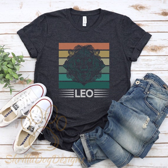 Leo Horoscope Shirt, Astrology T-Shirt, Zodiac Tee, Zodiac Signs Shirt, Leo Gift, Leo Birthday Present, Retro Astrology Shirt, Vintage Shirt