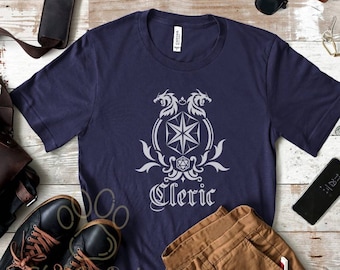 Cleric Shirt, DND Shirt, Dungeon Master Shirt, Role Playing T-Shirt, D&D T-Shirt, DND Dad Gift, Role Playing Class Shirt, Tabletop Shirt