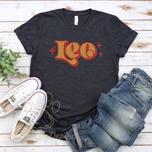 Leo Horoscope Shirt, Astrology T-Shirt, Zodiac Tee, Zodiac Signs Shirt, Leo Gift, Leo Birthday Present, Retro Astrology Shirt, Vintage Shirt
