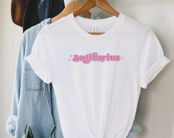 Sagittarius Horoscope Shirt, Astrology T-Shirt, Zodiac Tee, Zodiac Signs Shirt, Sagittarius Gift, Retro Astrology Shirt, Horoscope Gift