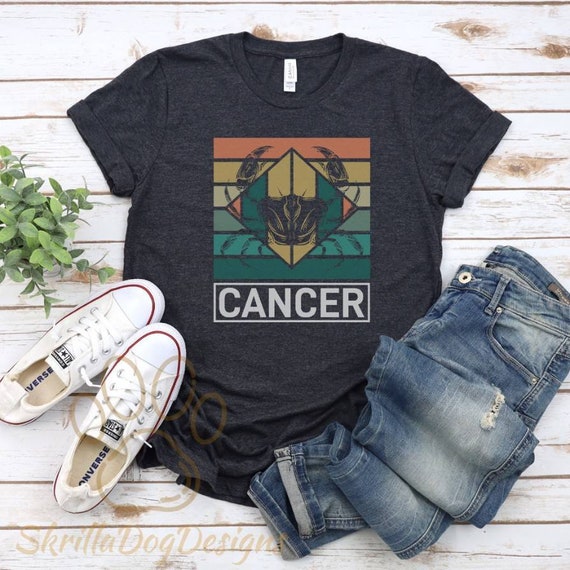 Cancer Horoscope Shirt, Astrology T-Shirt, Zodiac Tee, Zodiac Signs Shirt, Cancer Birthday Gift, Retro Astrology Shirt, Vintage Inspired Tee