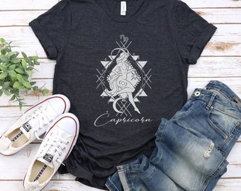 Capricorn Horoscope Shirt, Astrology T-Shirt, Zodiac Tee, Zodiac Signs Shirt, Capricorn Gift, Capricorn Birthday Gift,Womens Astrology Shirt