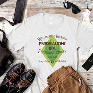 Wellinghall Brewing Entdraught IPA Shirt, Funny Fantasy Shirt, Nerd T-Shirt, Fantasy Novel, The Trilogy Shirt, Ringer Shirt,Bibliophile Gift