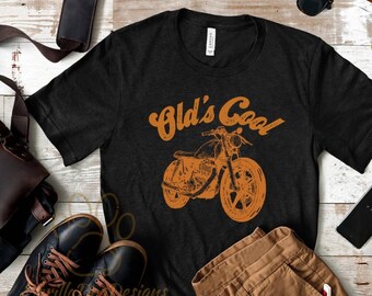 Old's Cool Shirt, Motorcycle Shirt, Biker Shirt, Retro Motorcycle Shirt, Vintage Inspired Shirt, Gift for Biker Dad, Funny Motorcycle Shirt