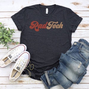Rad Tech Shirt, Radiology T-Shirt, Radiologic Technologist Tee, Healthcare Shirt, X-Ray Tech Shirt, Rad Tech Gift, Retro Radiology Tee