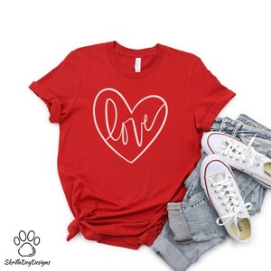 Love Shirt, Heart Shirt, Cute Women&#39;s Shirt, Gift For Girlfriend, Valentine&#39;s Day Shirt, Love Tee, Heart Tee, Newlywed Shirt, Women&#39;s Tee