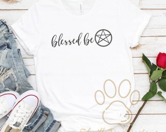 Blessed Be Shirt, Wiccan T-Shirt, Witchy Tee, Witchcraft Shirt, Witch Shirt, Goth Shirt, Pagan Clothing, Wicca Shirt, Gift For Wiccan