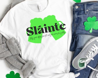 Slainte Shirt, May Your Coffers Grow Fat And Your Enemies Die Quickly, Funny St Patrick's Day Shirt, St Paddys Day Tee, Irish Pub Apparel