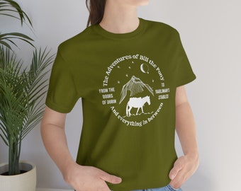 The Adventures Of Bill The Pony Shirt, Funny Fantasy Novel Shirt, Nerdy Tee, Funny Book Shirt, Gift For Book Lover, Ringer, Bibliophile Tee