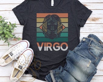 Virgo Horoscope Shirt, Astrology T-Shirt, Zodiac Tee, Zodiac Signs Shirt, Virgo Gift, Virgo Birthday Present, Retro Astrology Shirt, Vintage
