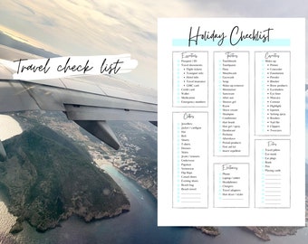 Lista de artículos esenciales para el viaje (descarga digital)